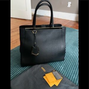 Authentic Fendi black Toujours bag